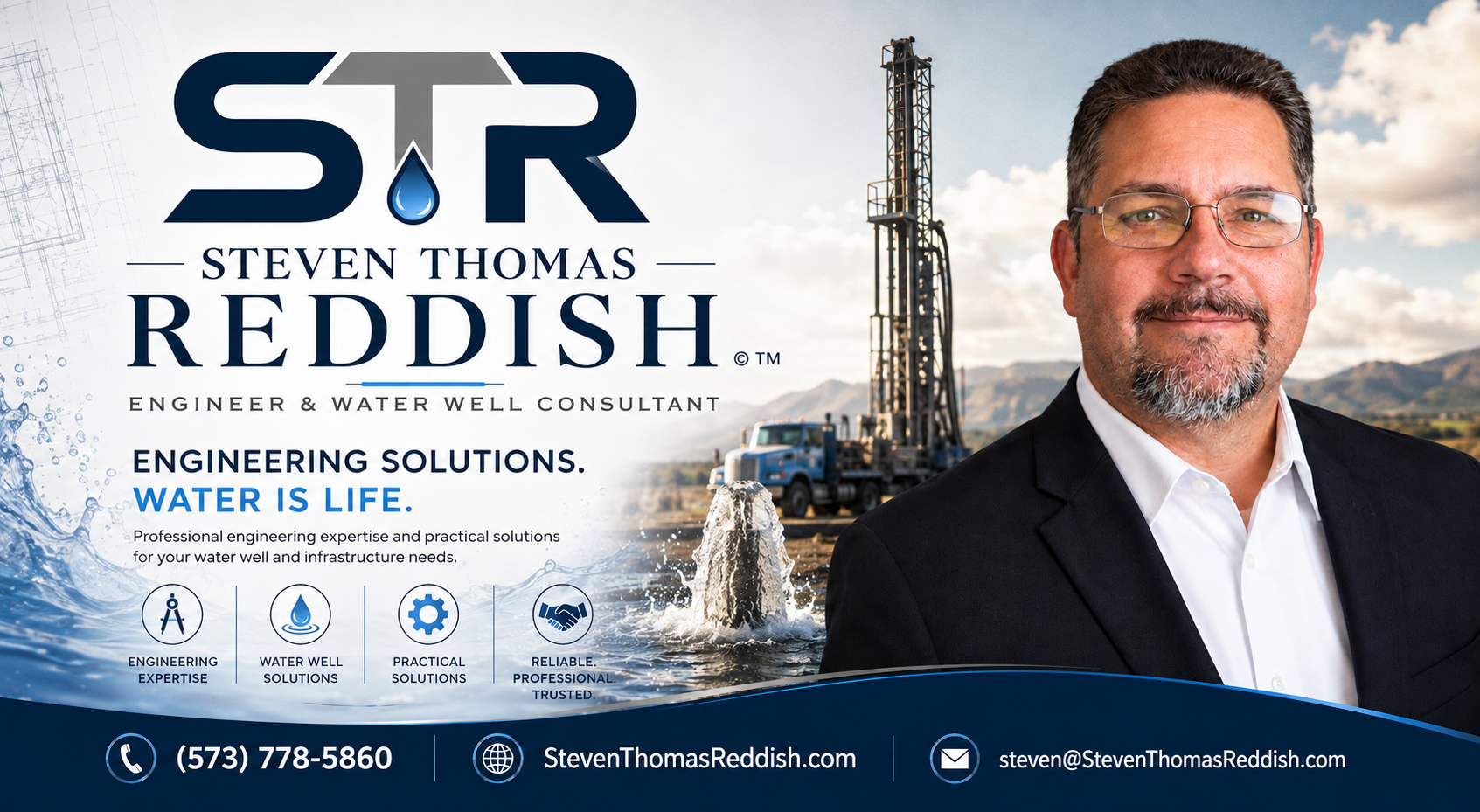 Steven Thomas Reddish, Engineer and Water Well Consultant